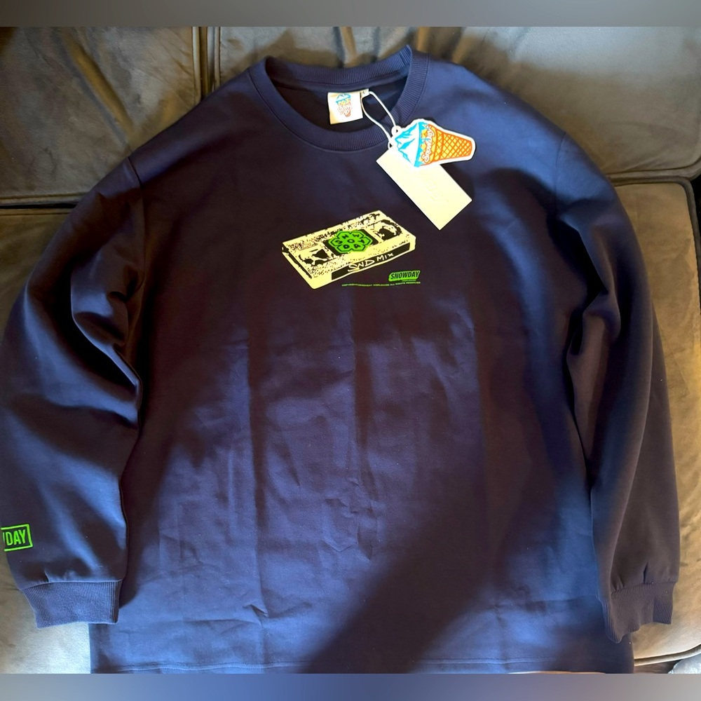 Snowday Air Layer Navy Blue Long Sleeve Shirt Size Large Men’s